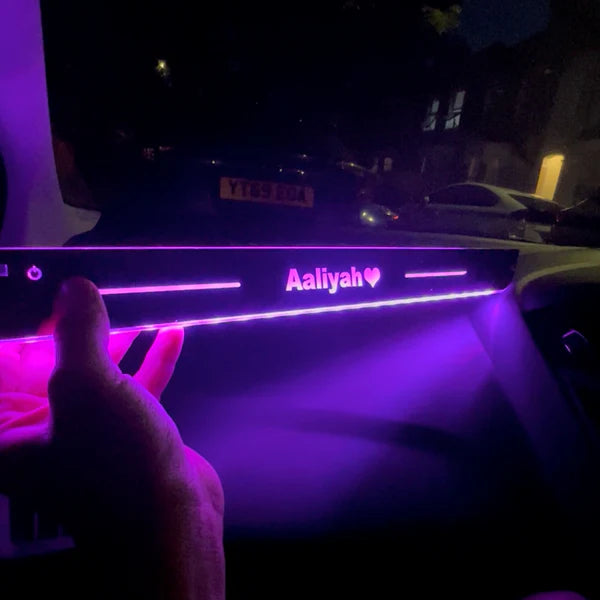 LuxuryDrive™ Personalized Car Name LED